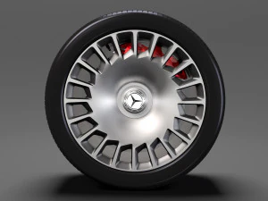 ruota mercedes benz maybach 2017 Modello 3D