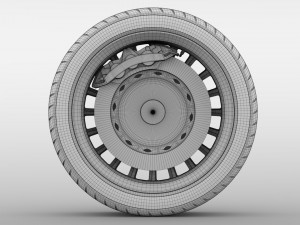 mercedes benz maybach 2017 wheel 3D Model