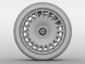 mercedes benz maybach 2017 wheel 3D Model