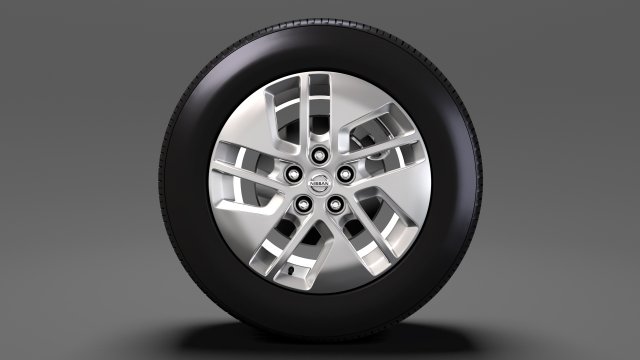 nissan nv combi wheel 2017 3D Model .c4d .max .obj .3ds .fbx .stl .blend 
