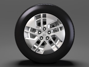 nissan nv combi wheel 2017 3D Model