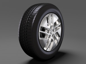 nissan nv combi wheel 2017 3D Model