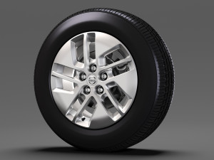 nissan nv combi wheel 2017 3D Model