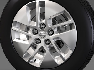 nissan nv combi wheel 2017 3D Model