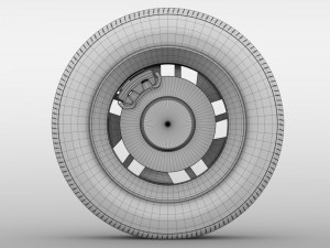 nissan nv combi wheel 2017 3D Model