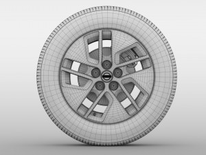 nissan nv combi wheel 2017 3D Model