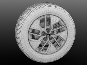 nissan nv combi wheel 2017 3D Model