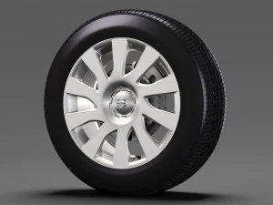nissan nv300 van wheel 2017 3D Model