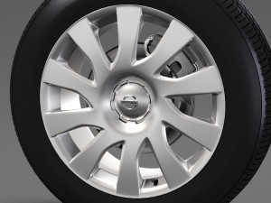 nissan nv300 van wheel 2017 3D-Modell