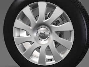 nissan nv300 van wheel 2017 3D Model