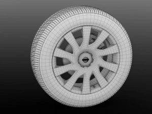 nissan nv300 van wheel 2017 3D Model