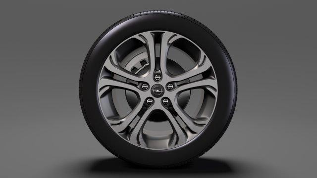 opel ampera e wheel 2018 Model 3D .c4d .max .obj .3ds .fbx .stl .blend 