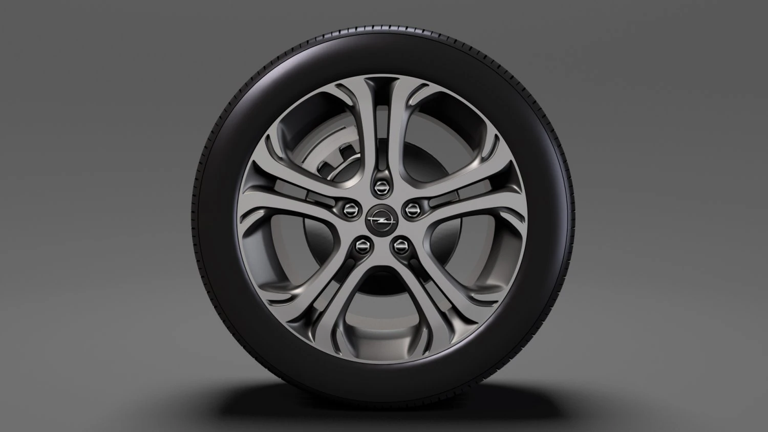 opel ampera e wheel 2018 3D Model .c4d .max .obj .3ds .fbx .stl .blend 