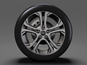opel ampera e wheel 2018 3Dモデル