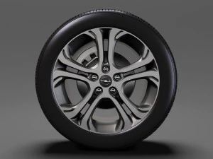 opel ampera e wheel 2018 3D Model