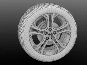 opel ampera e wheel 2018 3D Model
