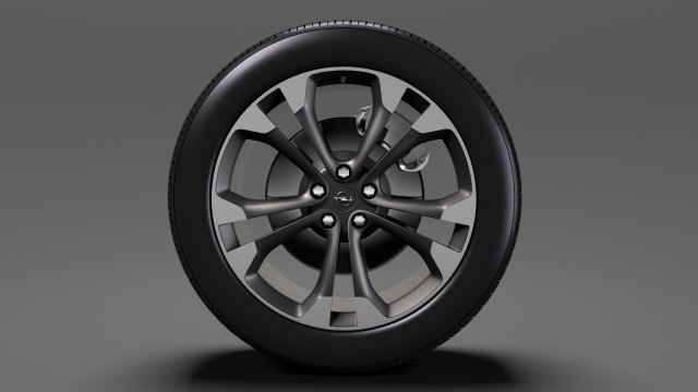 opel cascada wheel 2017 3D मॉडल .c4d .max .obj .3ds .fbx .stl .blend 