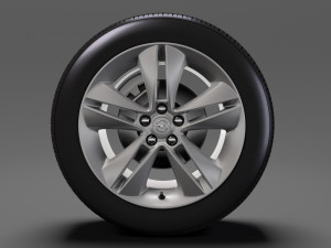 opel combo tour wheel 2017 3D Model