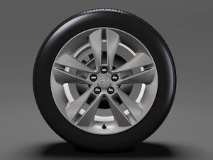 opel combo tour wheel 2017 Modelo 3D