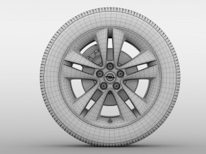 opel combo tour wheel 2017 3D Модель