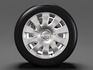 opel combo wheel 2015 3D Model