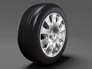opel combo wheel 2015 3D Model