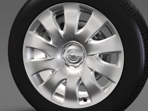 opel combo wheel 2015 3D Model