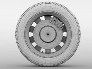 opel combo wheel 2015 3D Model
