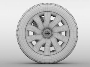 opel combo wheel 2015 3D Модель