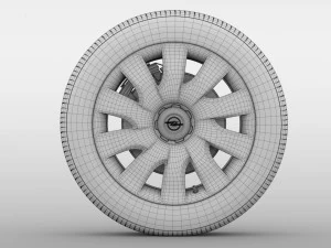 opel combo wheel 2015 3D Model