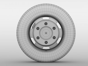 opel movano van wheel 2017 3D मॉडल