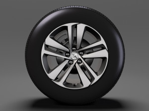 peugeot expert 2017 wheel 3D मॉडल