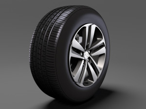 peugeot expert 2017 wheel 3D मॉडल