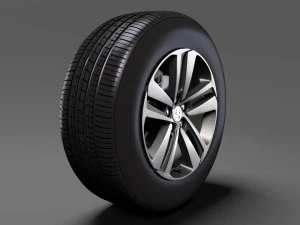 peugeot expert 2017 wheel 3D Model