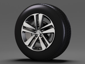 peugeot expert 2017 wheel 3D मॉडल