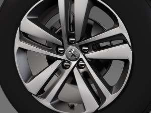 peugeot expert 2017 wheel 3D मॉडल