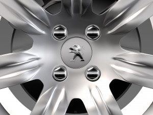 peugeot partner tepee wheel 2017 Modello 3D