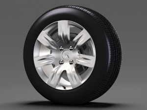 peugeot partner tepee wheel 2017 Modello 3D