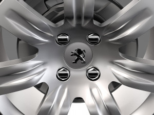 peugeot partner tepee wheel 2017 Modello 3D