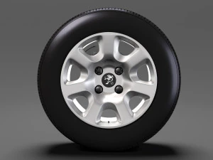 roda de van parceira peugeot 2017 Modelo 3D