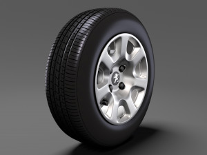 peugeot partner van wheel 2017 3Dモデル