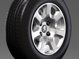 peugeot partner van wheel 2017 3Dモデル