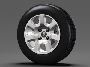 peugeot partner van wheel 2017 3Dモデル