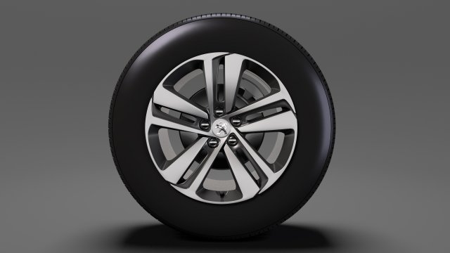peugeot traveller wheel 2017 3D Модель .c4d .max .obj .3ds .fbx .stl .blend 