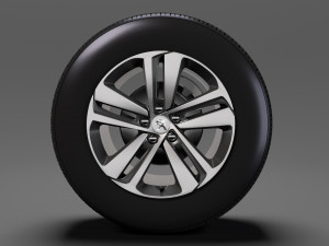 peugeot traveller wheel 2017 3D मॉडल
