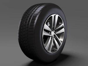 peugeot traveller wheel 2017 3D Model
