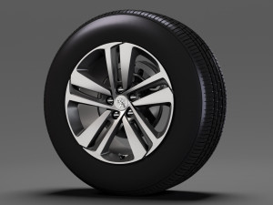 peugeot traveller wheel 2017 3D Модель
