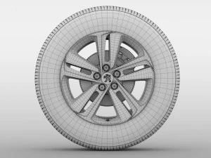 peugeot traveller wheel 2017 3D Model