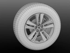 peugeot traveller wheel 2017 3D Model