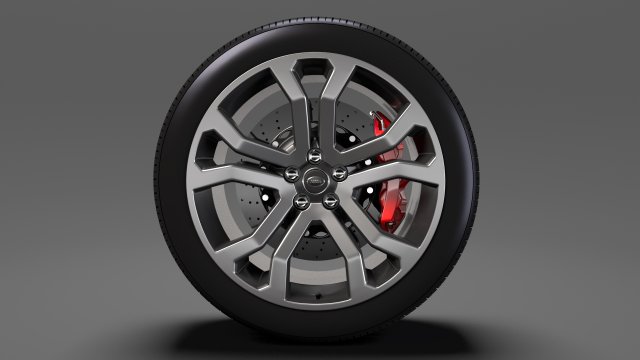 range rover svautobiography dynamic wheel 2017 3D Model .c4d .max .obj .3ds .fbx .stl .blend 